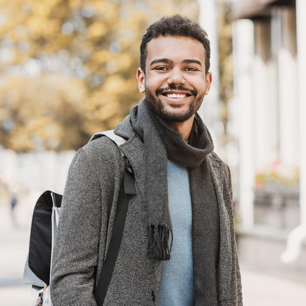 smiling man
