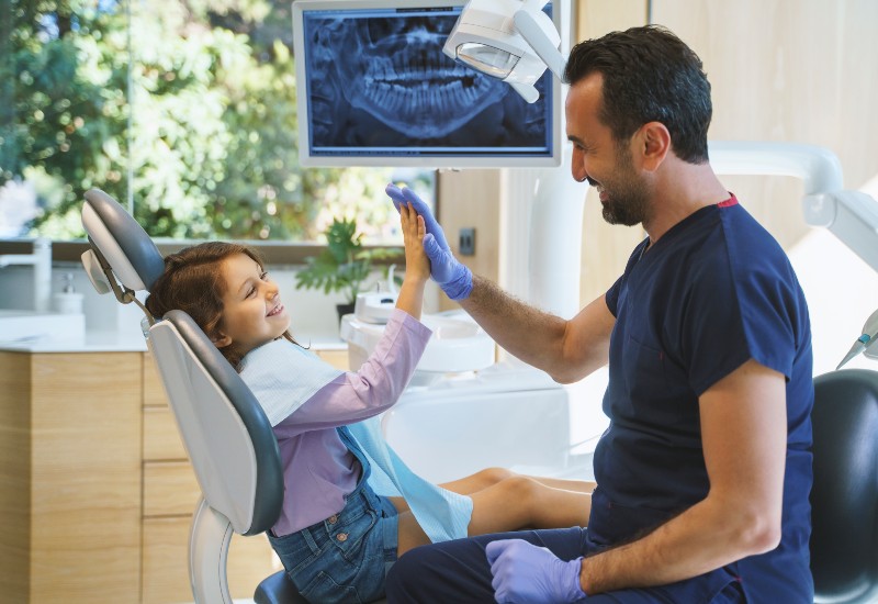 Child’s first dental visit in Plainfield, IN